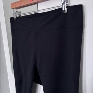 Fabletics Black Leggings W/ Mesh Panel